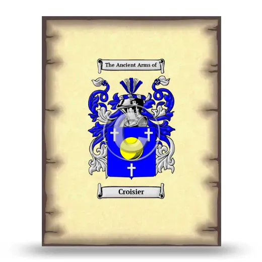 Croisier Coat of Arms Print