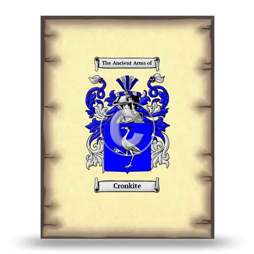 Cronkite Coat of Arms Print