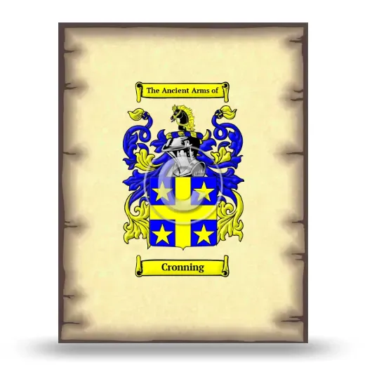 Cronning Coat of Arms Print