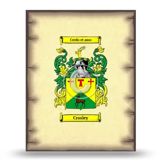 Crosley Coat of Arms Print