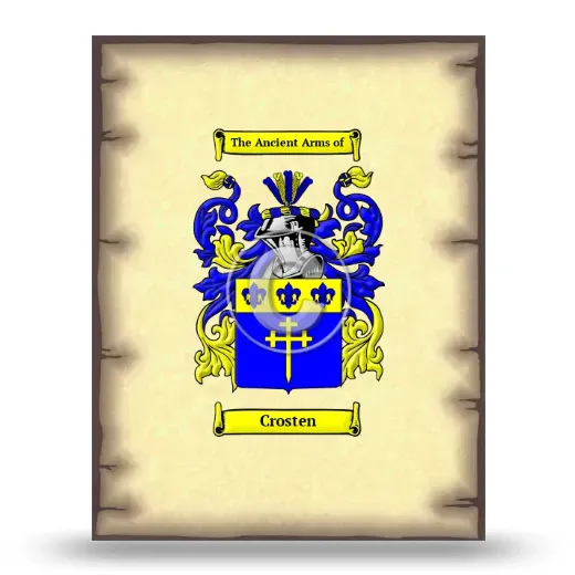 Crosten Coat of Arms Print