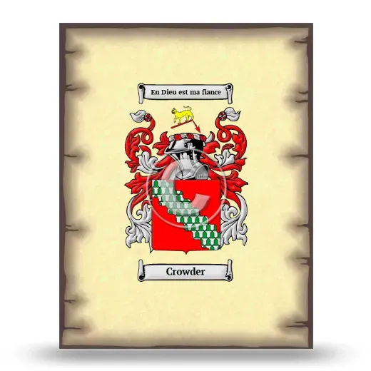 Crowder Coat of Arms Print