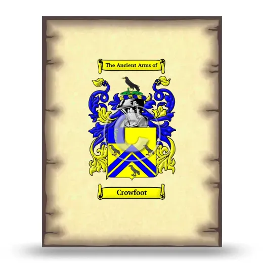 Crowfoot Coat of Arms Print