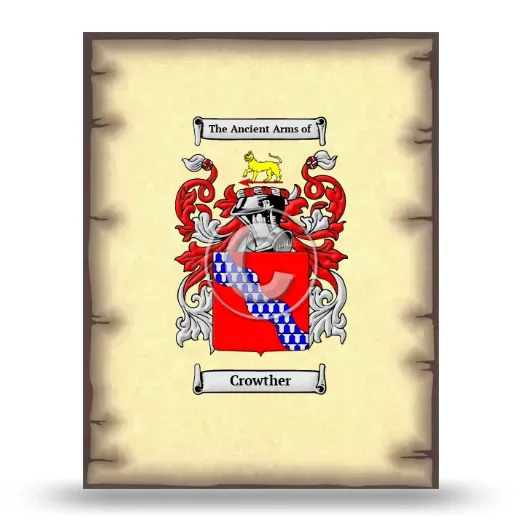 Crowther Coat of Arms Print