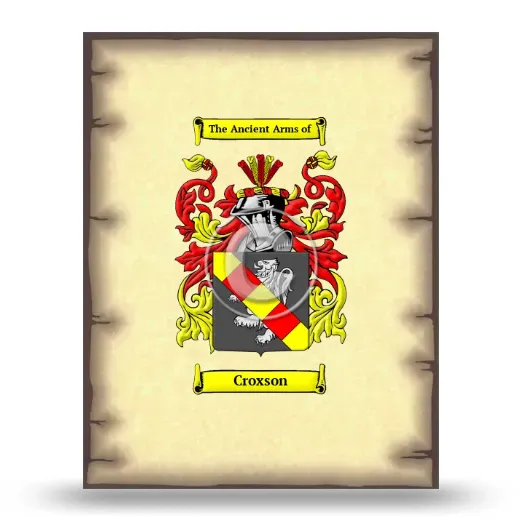 Croxson Coat of Arms Print