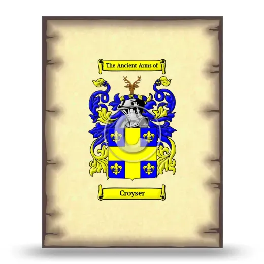 Croyser Coat of Arms Print