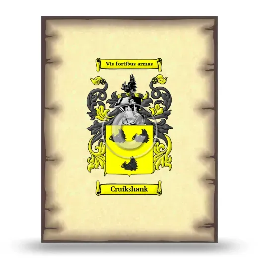 Cruikshank Coat of Arms Print