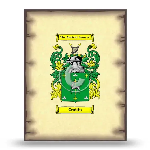 Cruitin Coat of Arms Print