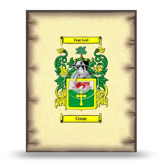 Crum Coat of Arms Print