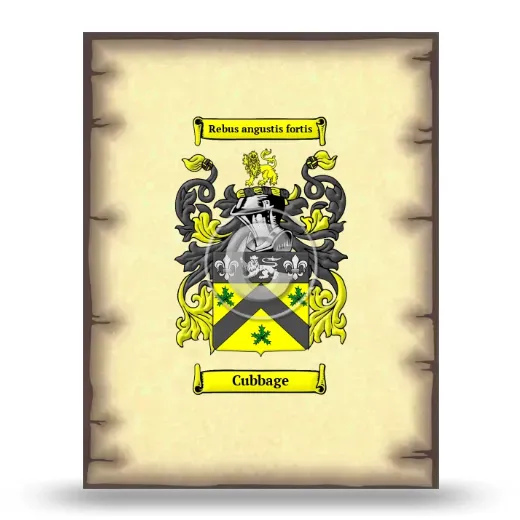 Cubbage Coat of Arms Print