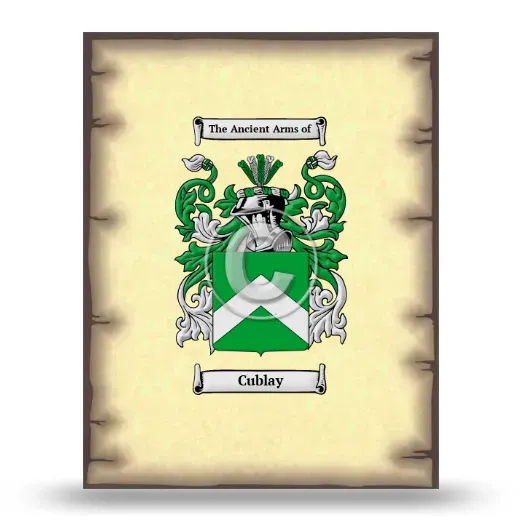 Cublay Coat of Arms Print