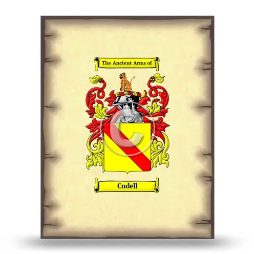 Cudell Coat of Arms Print