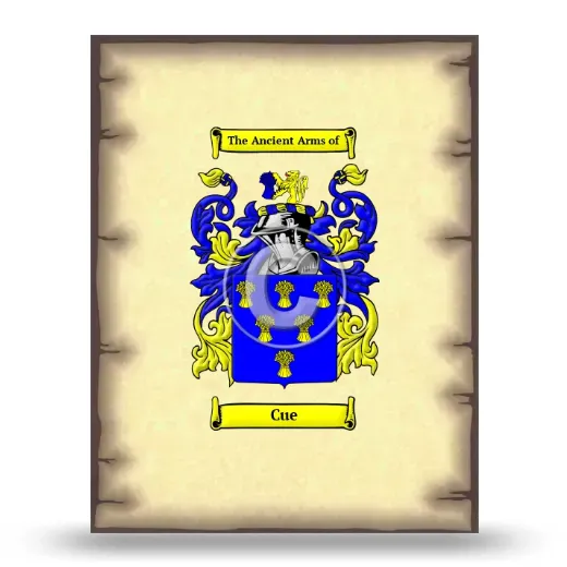Cue Coat of Arms Print