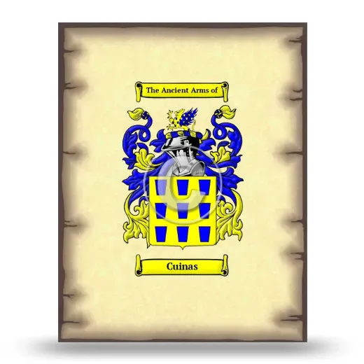 Cuinas Coat of Arms Print
