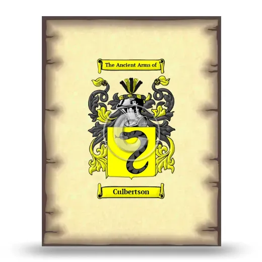 Culbertson Coat of Arms Print