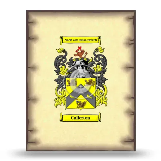 Cullerton Coat of Arms Print