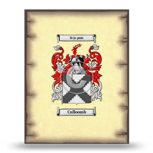 Culloomb Coat of Arms Print