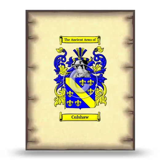 Culshaw Coat of Arms Print