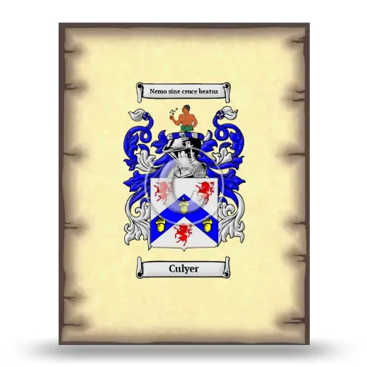 Culyer Coat of Arms Print
