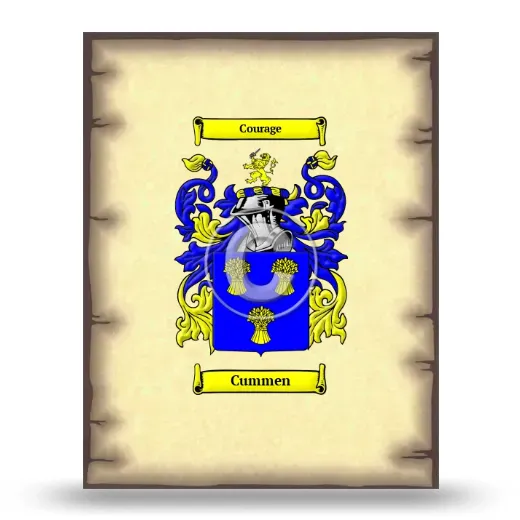 Cummen Coat of Arms Print