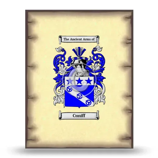 Cuniff Coat of Arms Print