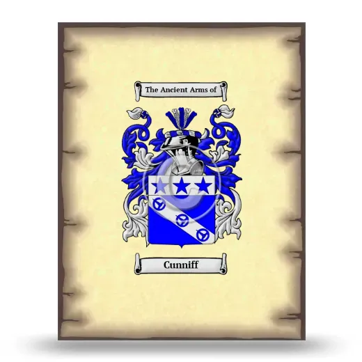 Cunniff Coat of Arms Print