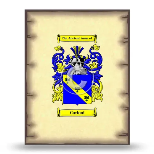 Curioni Coat of Arms Print