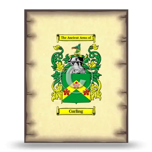 Curling Coat of Arms Print