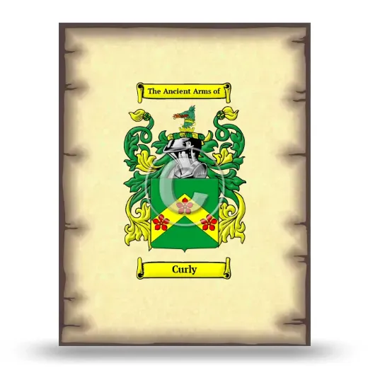 Curly Coat of Arms Print