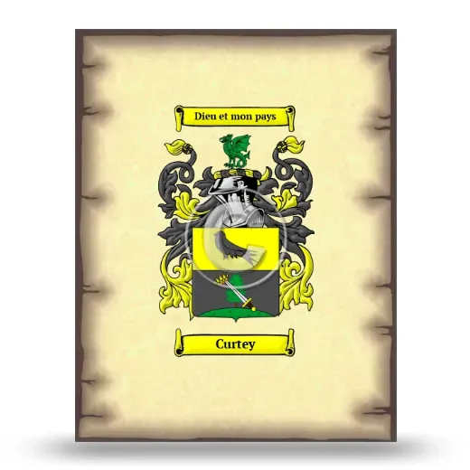 Curtey Coat of Arms Print