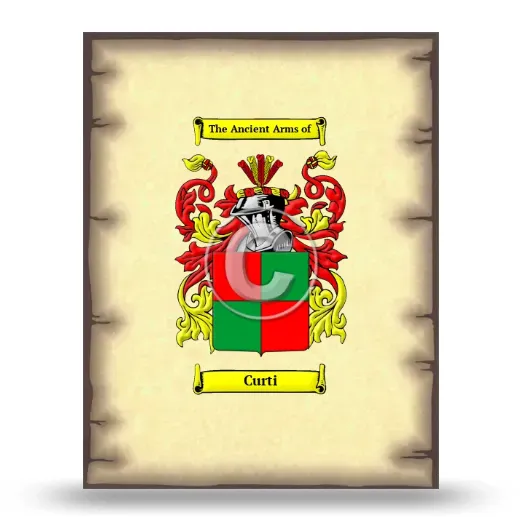 Curti Coat of Arms Print
