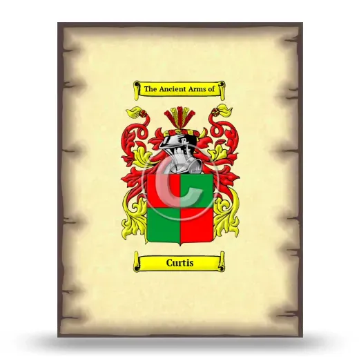 Curtis Coat of Arms Print