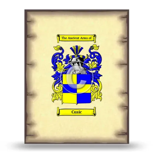 Cusic Coat of Arms Print