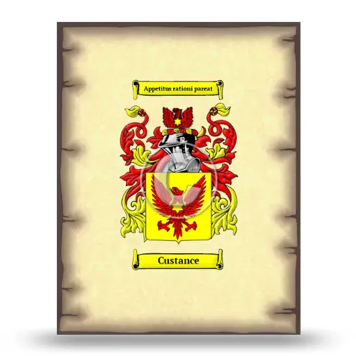 Custance Coat of Arms Print