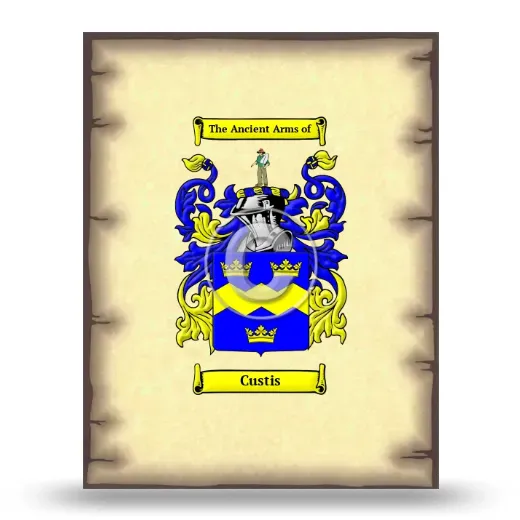 Custis Coat of Arms Print