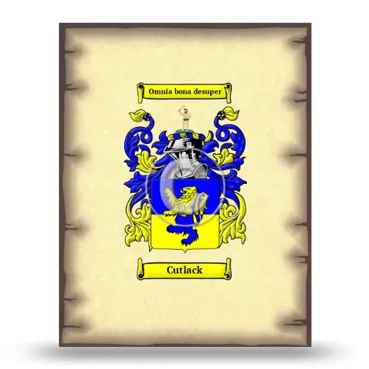 Cutlack Coat of Arms Print