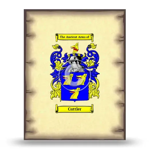 Cuttler Coat of Arms Print