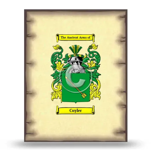 Cuyler Coat of Arms Print