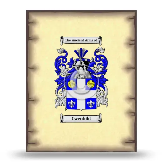 Cwenhild Coat of Arms Print