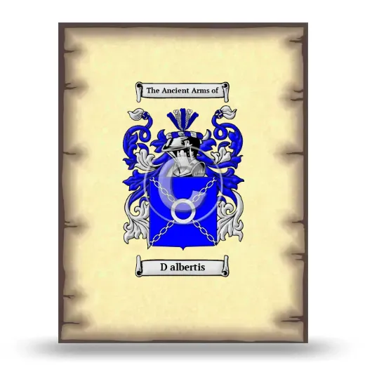 D albertis Coat of Arms Print