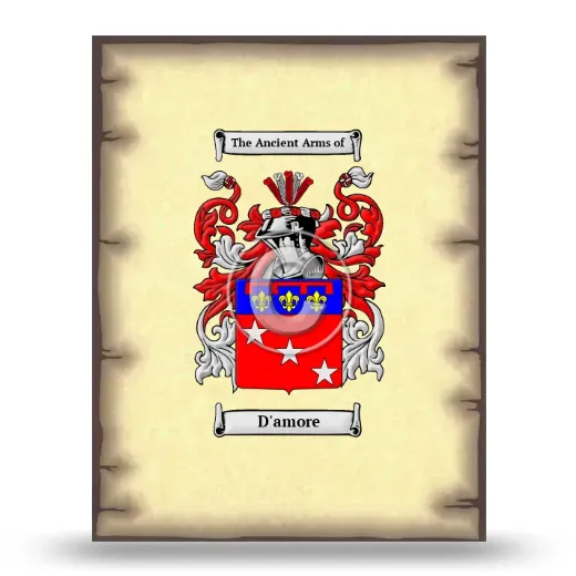 D'amore Coat of Arms Print
