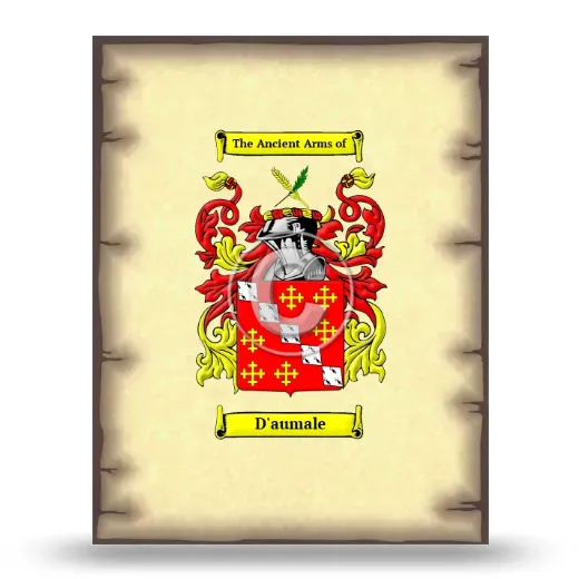 D'aumale Coat of Arms Print