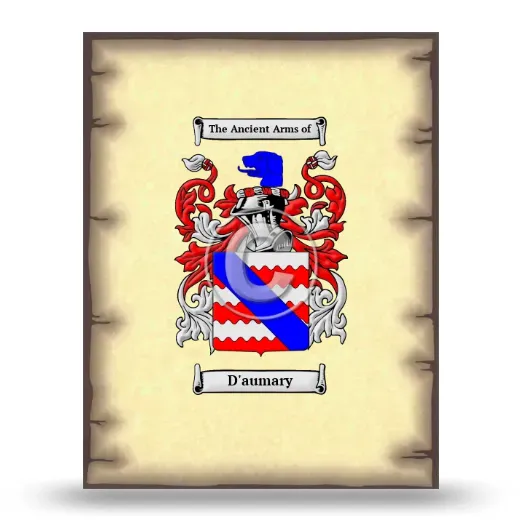 D'aumary Coat of Arms Print