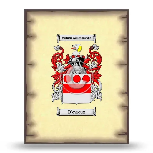 D'evreux Coat of Arms Print