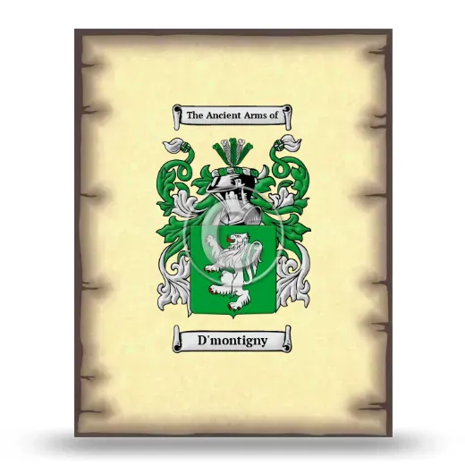 D'montigny Coat of Arms Print