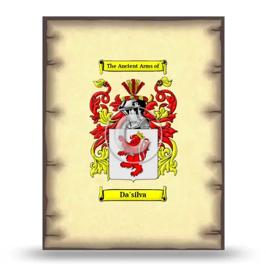 Da'silva Coat of Arms Print
