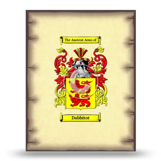 Dabbitot Coat of Arms Print