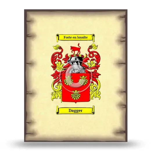 Dagger Coat of Arms Print