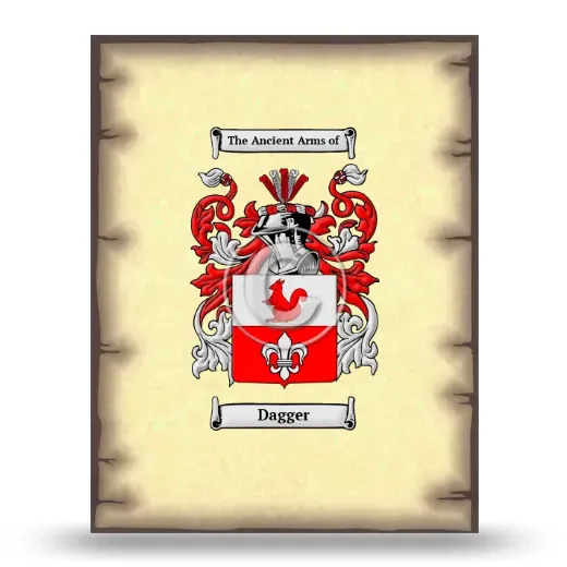 Dagger Coat of Arms Print