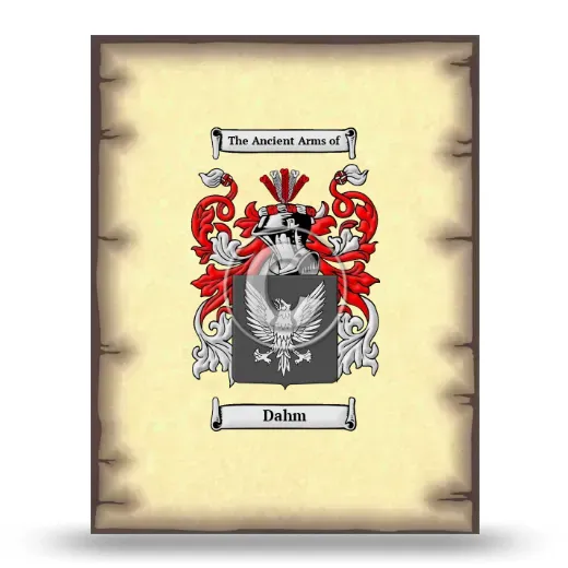 Dahm Coat of Arms Print